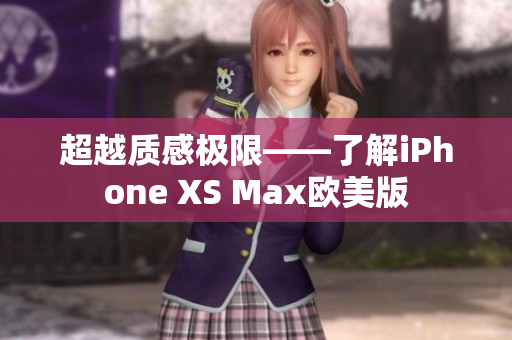 超越质感极限——了解iPhone XS Max欧美版