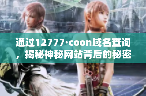 通过12777·coon域名查询，揭秘神秘网站背后的秘密