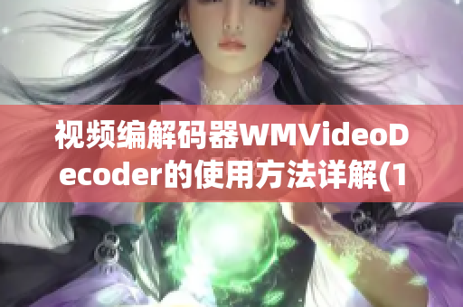 视频编解码器WMVideoDecoder的使用方法详解(1)