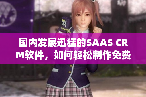 国内发展迅猛的SAAS CRM软件，如何轻松制作免费PDF？(1)