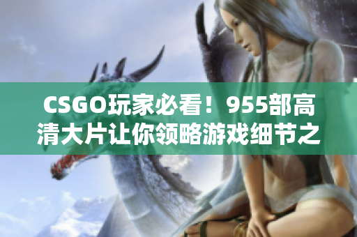 CSGO玩家必看！955部高清大片让你领略游戏细节之美