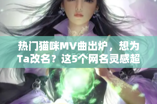 热门猫咪MV曲出炉，想为Ta改名？这5个网名灵感超足！