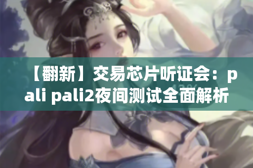 【翻新】交易芯片听证会：pali pali2夜间测试全面解析(1)