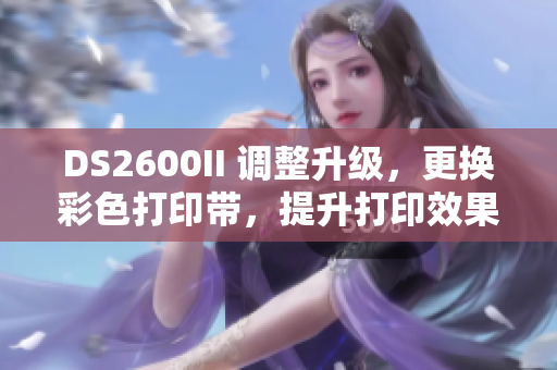 DS2600II 调整升级，更换彩色打印带，提升打印效果