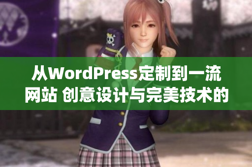 从WordPress定制到一流网站 创意设计与完美技术的完美结合(1)