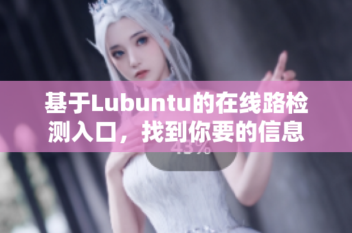 基于Lubuntu的在线路检测入口，找到你要的信息