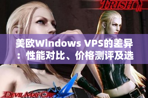 美欧Windows VPS的差异：性能对比、价格测评及选购攻略