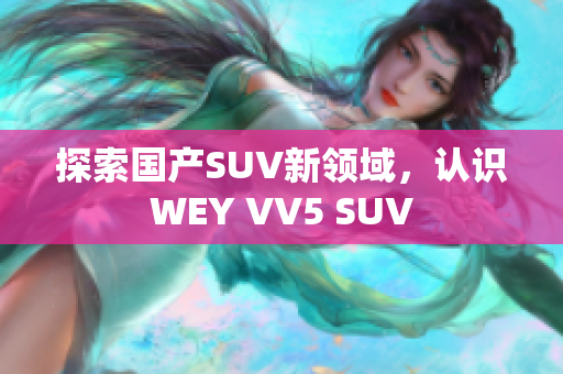 探索国产SUV新领域，认识WEY VV5 SUV