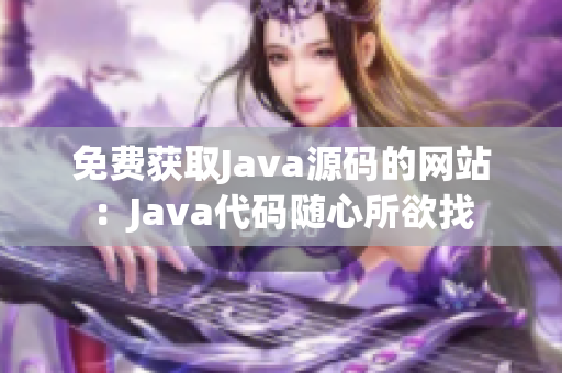 免费获取Java源码的网站：Java代码随心所欲找