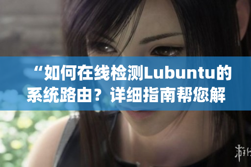 “如何在线检测Lubuntu的系统路由？详细指南帮您解决问题”(1)