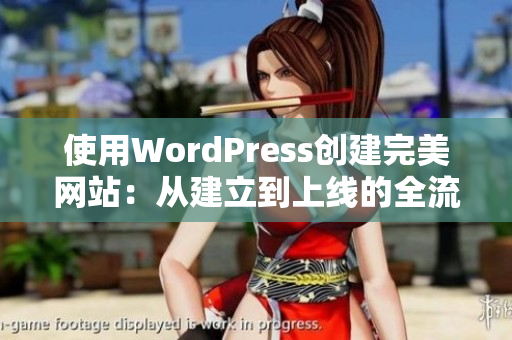 使用WordPress创建完美网站：从建立到上线的全流程指南