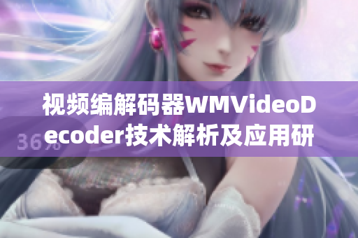 视频编解码器WMVideoDecoder技术解析及应用研究(1)