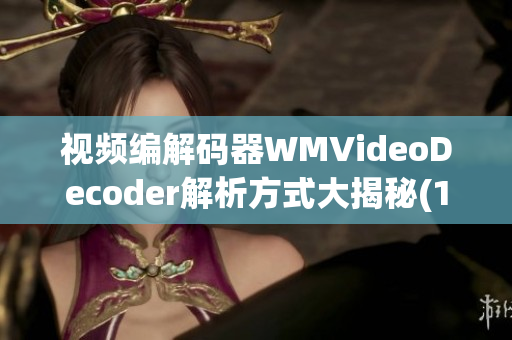 视频编解码器WMVideoDecoder解析方式大揭秘(1)